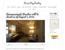 Tablet Screenshot of davis-psychiatry.com